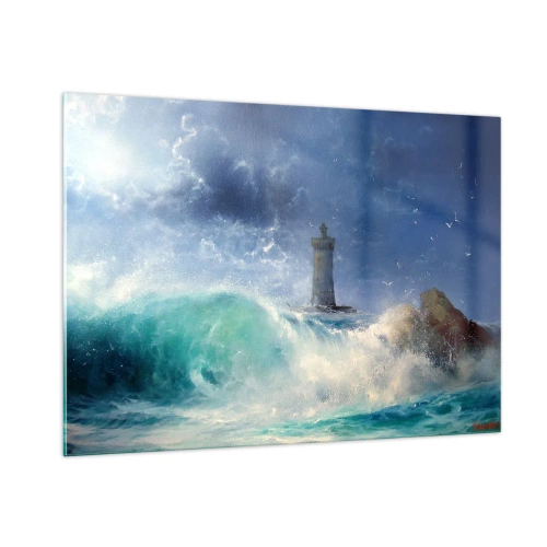 Obraz na skle - Na stráži proti živlom - 100x70 cm