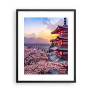 Plagát v čiernom ráme - Podstata japonského ducha - 40x50 cm