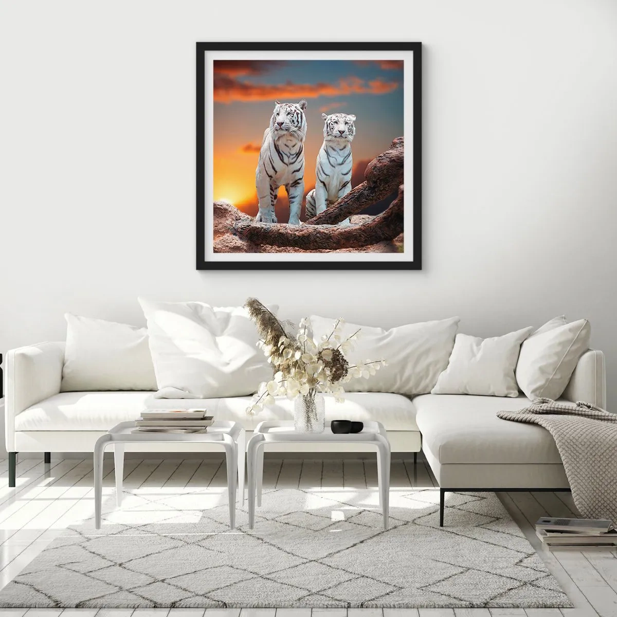 Plagát v čiernom ráme - Úplne ako v Narnii - 60x60 cm