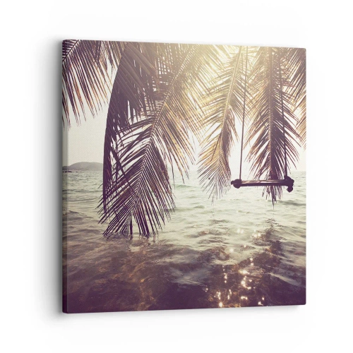 Obraz na plátne - Hojdať sa ľubovoľne v oblakoch - 30x30 cm