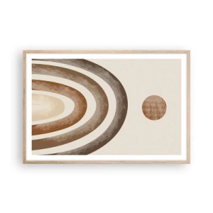 Plagát v ráme zo svetlého duba - V ďalekej galaxii - 91x61 cm