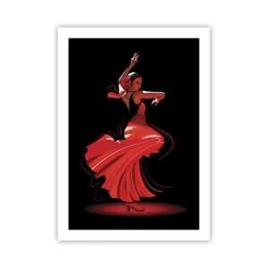 Plagát - Horúca duša flamenco - 50x70 cm
