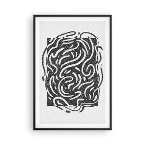 Plagát v čiernom ráme - Abstrakcia: tanec radosti - 61x91 cm