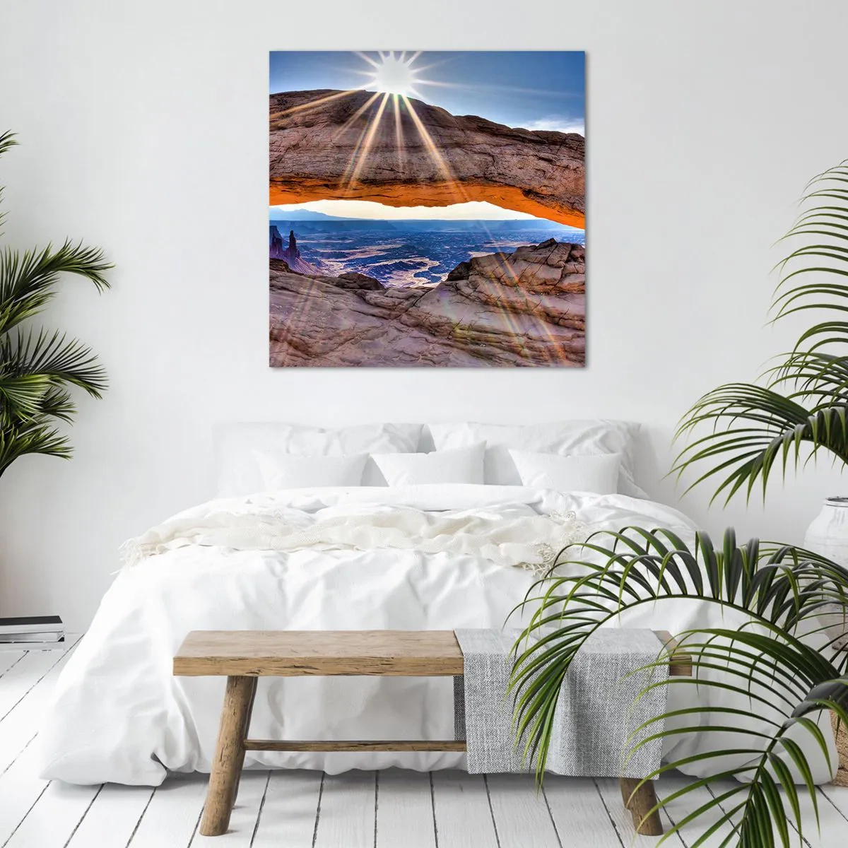 Obraz na plátne - Skalnou bránou - 60x60 cm