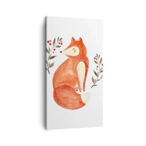 Obraz na plátne - Malý hrdzavec - 45x80 cm