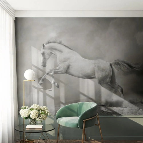 Fototapeta Premium Canvas - Medzi bdením a snom - Zvieratá, Kôň, Príroda - 500x350 cm