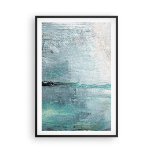 Plagát v čiernom ráme - Horizontálne v modrej - 61x91 cm