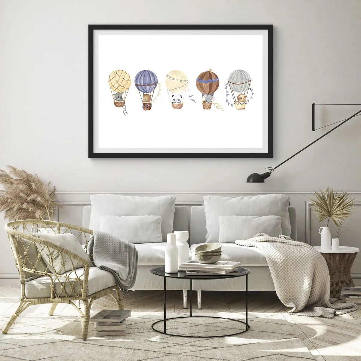 Plagát v čiernom ráme - Priatelia na cestách - 70x50 cm