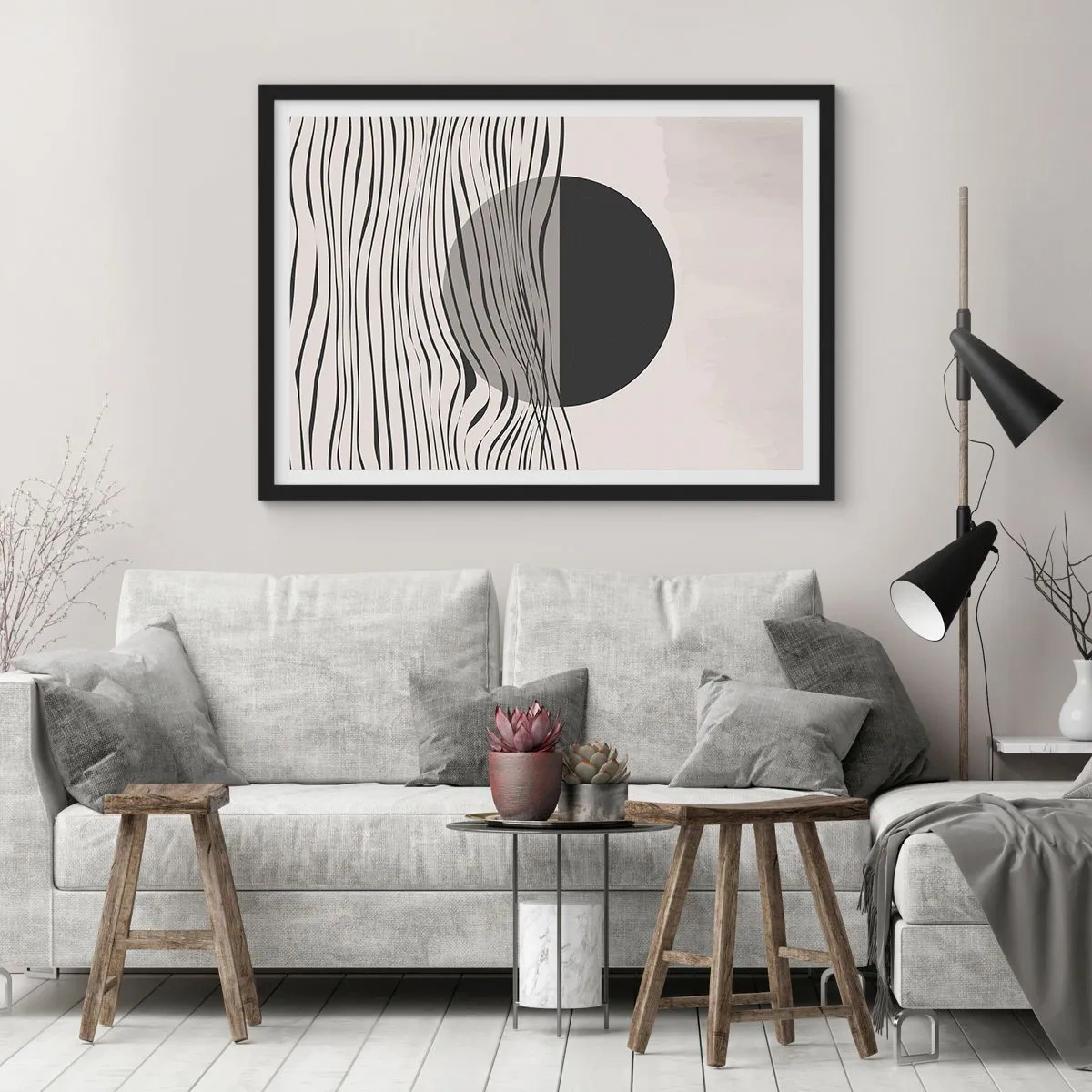 Plagát v čiernom ráme - Polovičná kompozícia - 70x50 cm