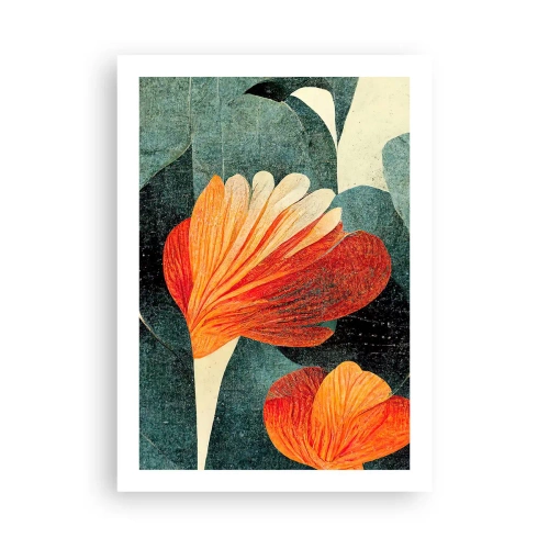 Plagát - Tropické horúco a chlad zelene - 50x70 cm