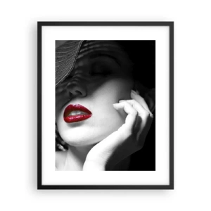Plagát v čiernom ráme - Štúdia v šarlátovej - 40x50 cm