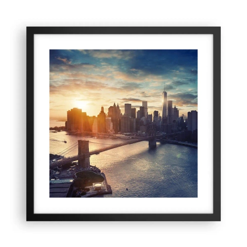 Plagát v čiernom ráme - Pomník kultúry Západu - 40x40 cm