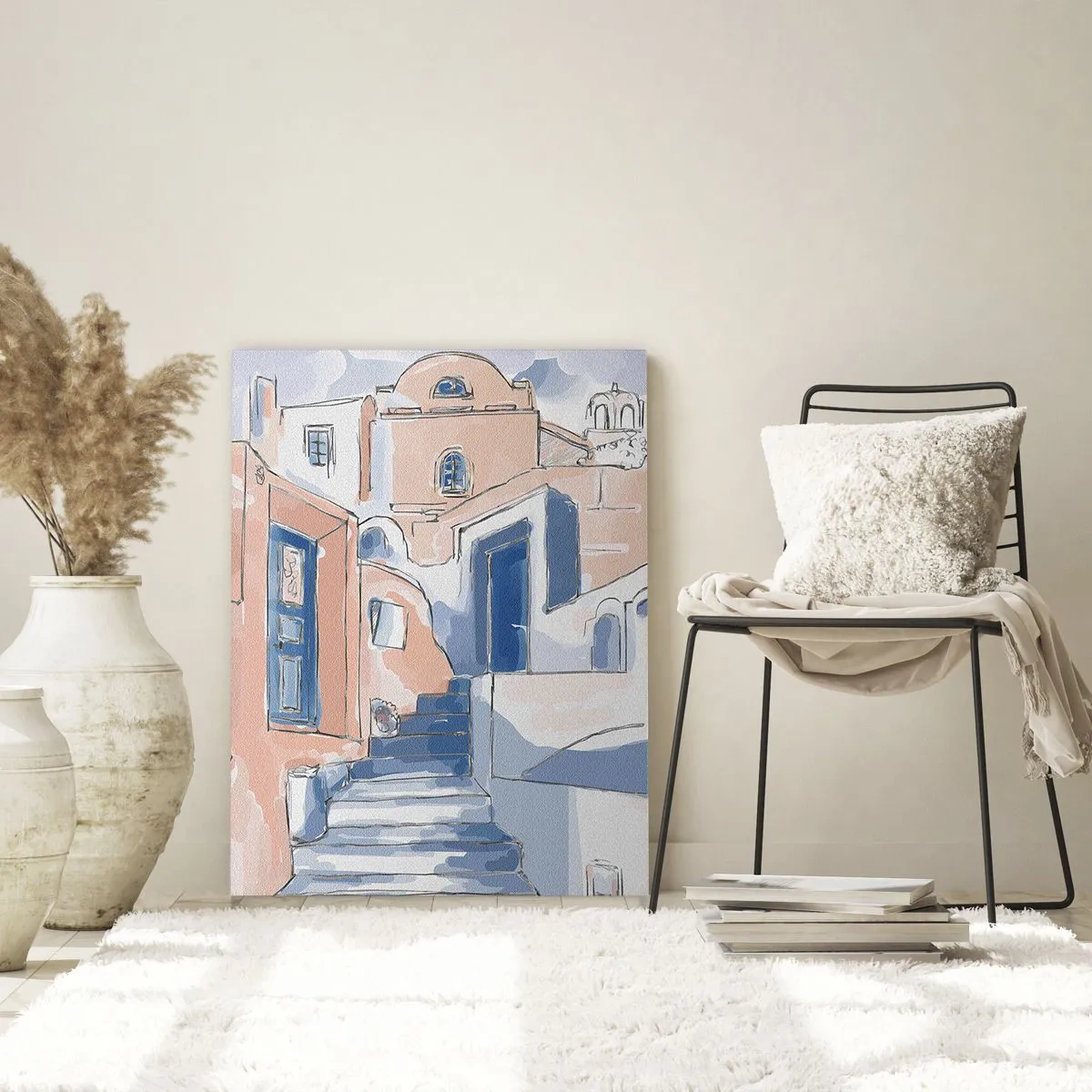 Obraz na skle - Exotické mesto - 50x70 cm