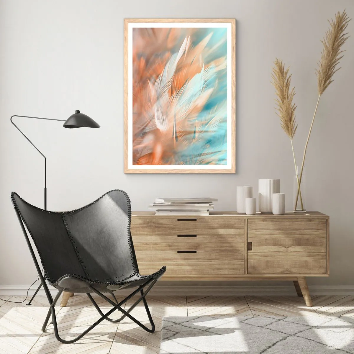 Plagát v ráme zo svetlého duba - V krajine nehy - 30x40 cm
