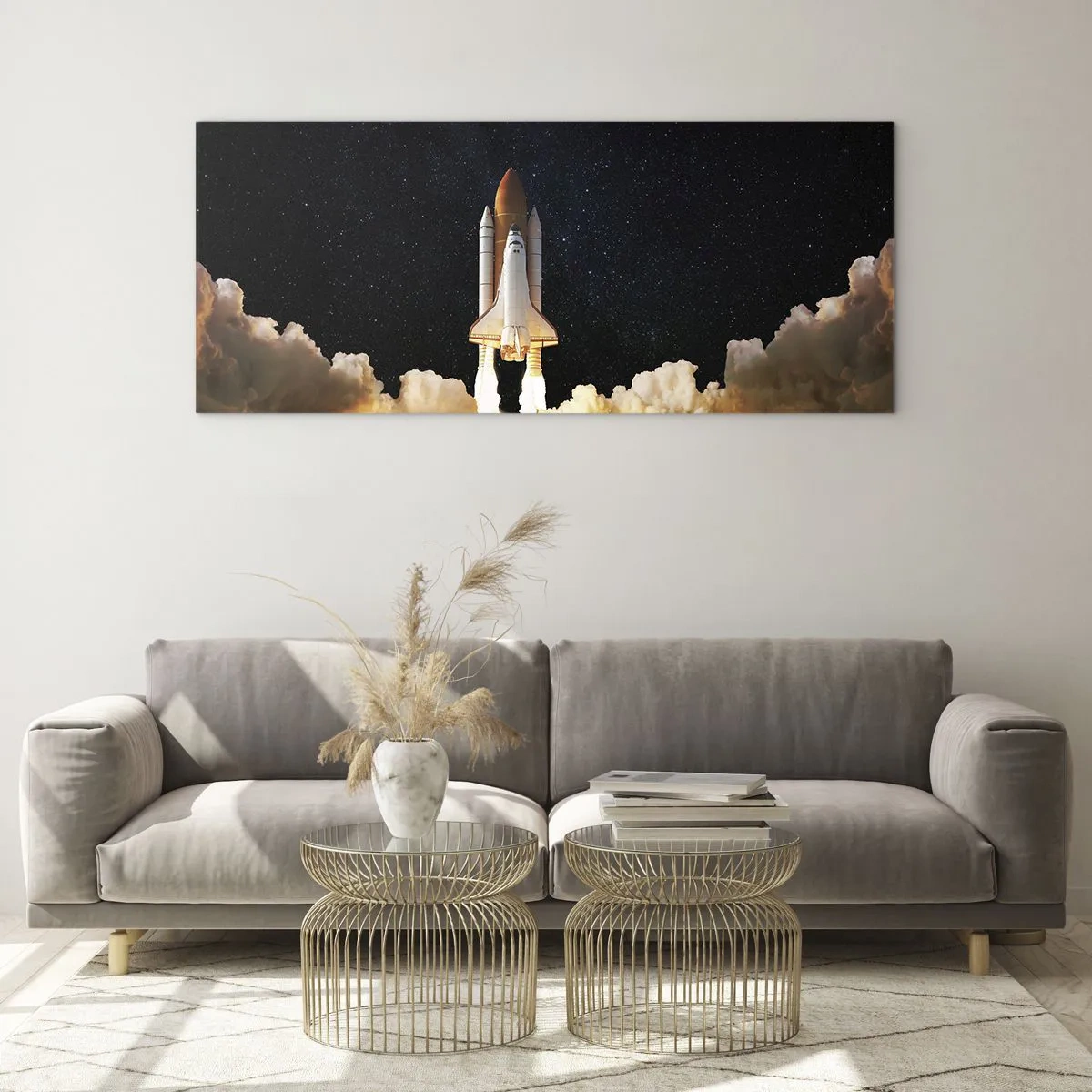 Obraz na skle - Ad astra! - 160x50 cm