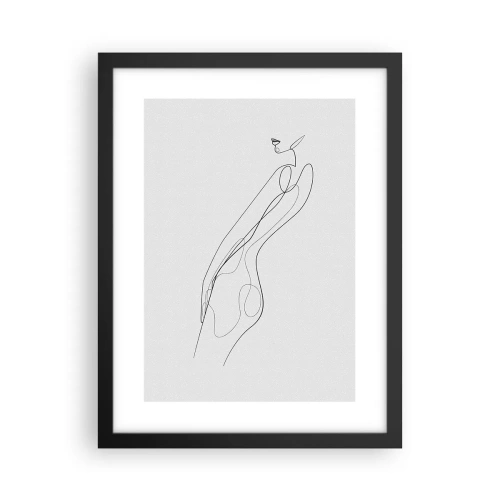 Plagát v čiernom ráme - Iba sľub - 30x40 cm