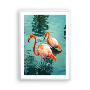 Plagát v bielom ráme - Teraz sme v móde - 50x70 cm