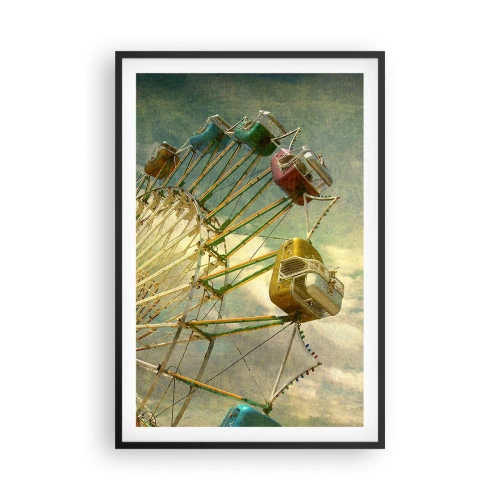 Plagát v čiernom ráme - Bude, bude zábava… - 61x91 cm