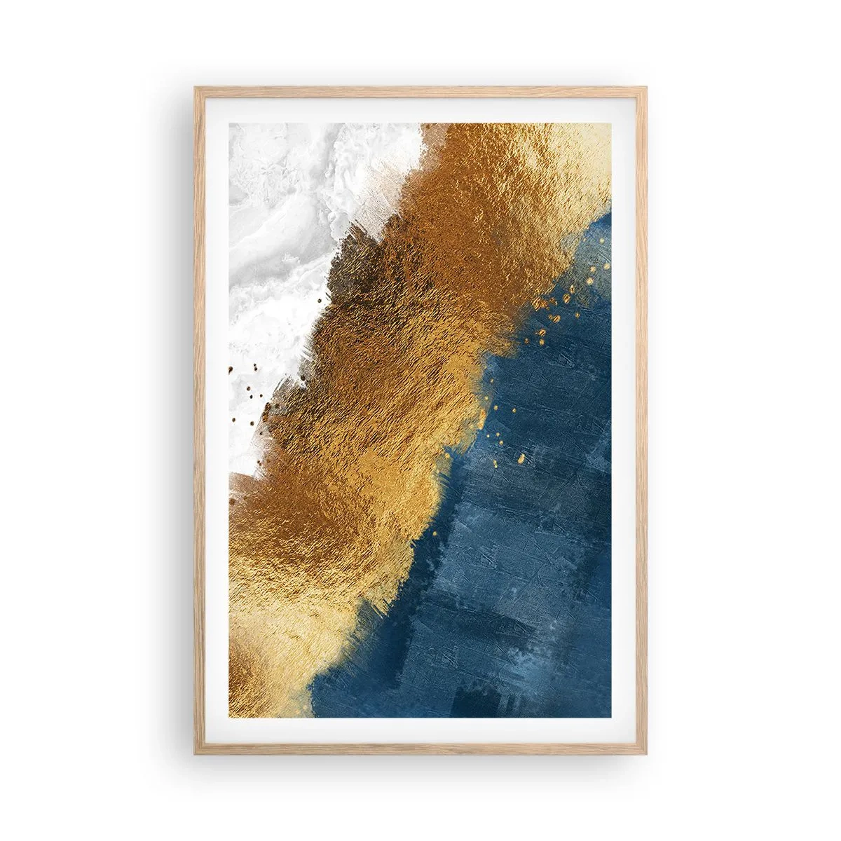 Plagát v ráme zo svetlého duba - Farby leta - 61x91 cm