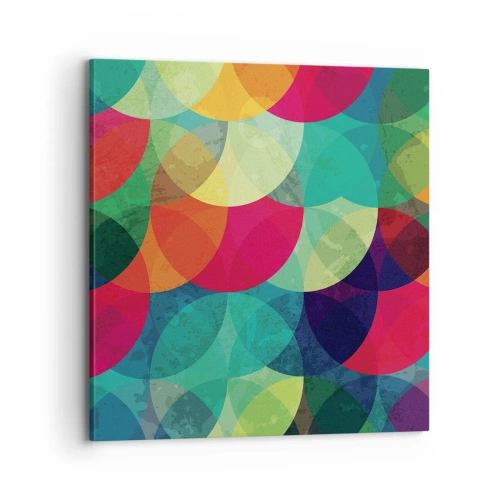 Obraz na plátne - Vstúpiť do dúhy - 70x70 cm