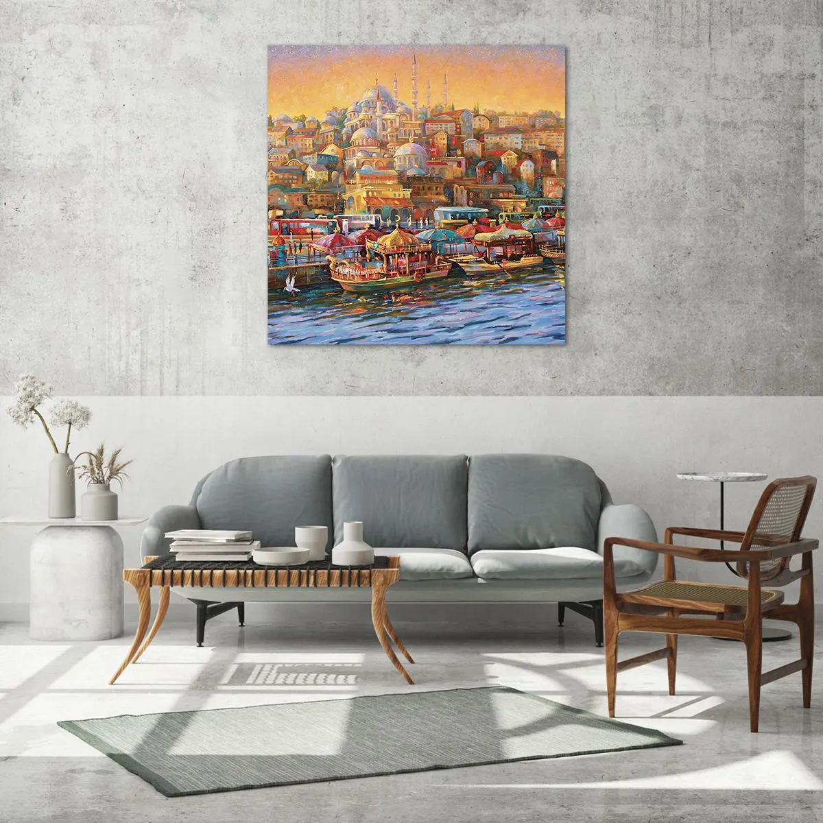 Obraz na skle - Istanbulský príbeh - 60x60 cm