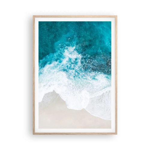 Plagát v ráme zo svetlého duba - Prirodzené pohladenie - 70x100 cm