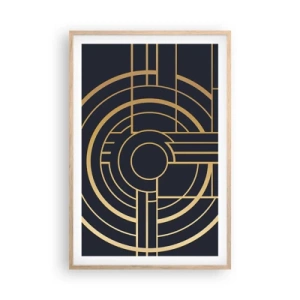 Plagát v ráme zo svetlého duba - Obraty udalosti - 61x91 cm