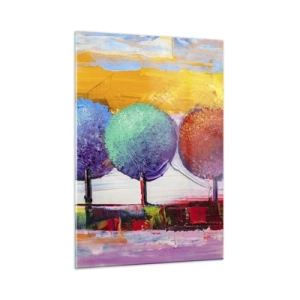 Obraz na skle - Do tretice všetko dobré - 50x70 cm