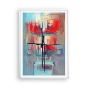 Plagát v bielom ráme - Krajina v neznámej dimenzii - 70x100 cm