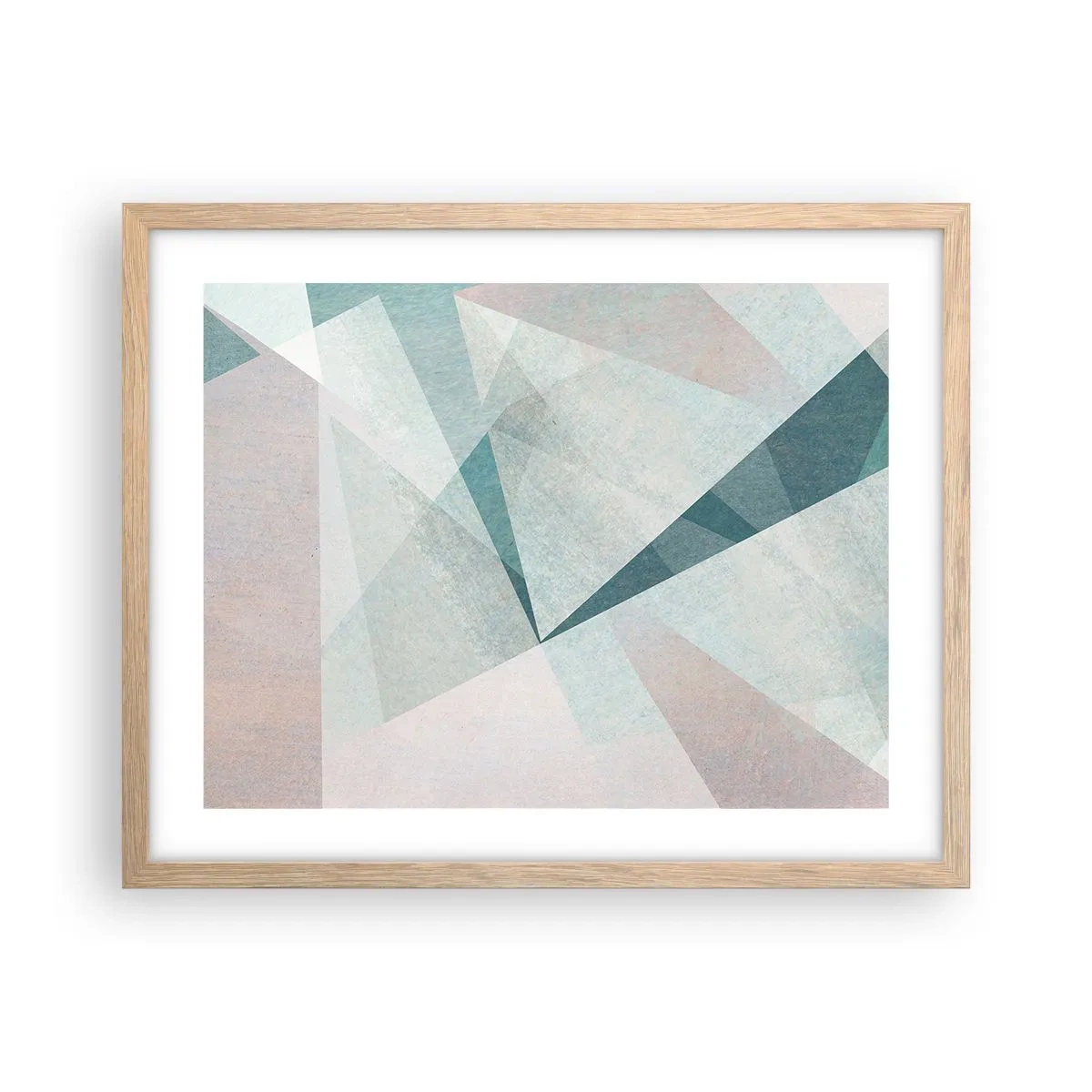 Plagát v ráme zo svetlého duba - V kľude, ale dynamicky - 50x40 cm