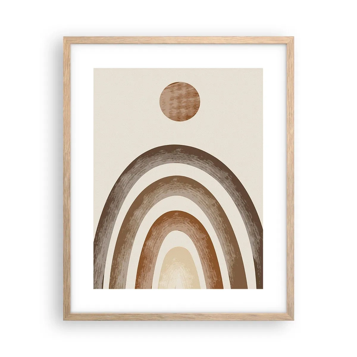 Plagát v ráme zo svetlého duba - V ďalekej galaxii - 40x50 cm