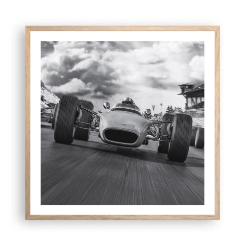 Plagát v ráme zo svetlého duba - Toto je sila! - 60x60 cm