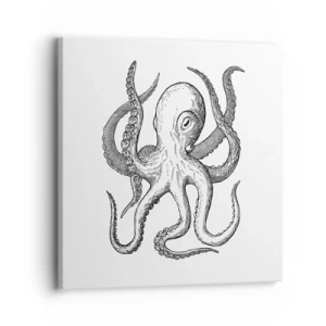 Obraz na plátne - Tancujúca s vlnami - 30x30 cm