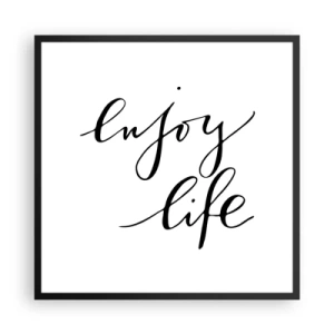 Plagát v čiernom ráme - Niet čo dodať… - 60x60 cm