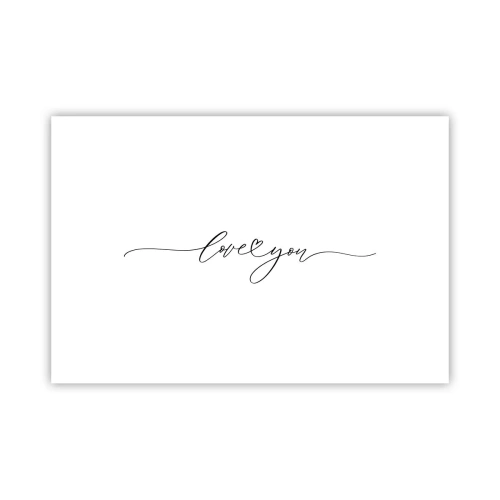 Plagát - Čierne na bielom - 91x61 cm