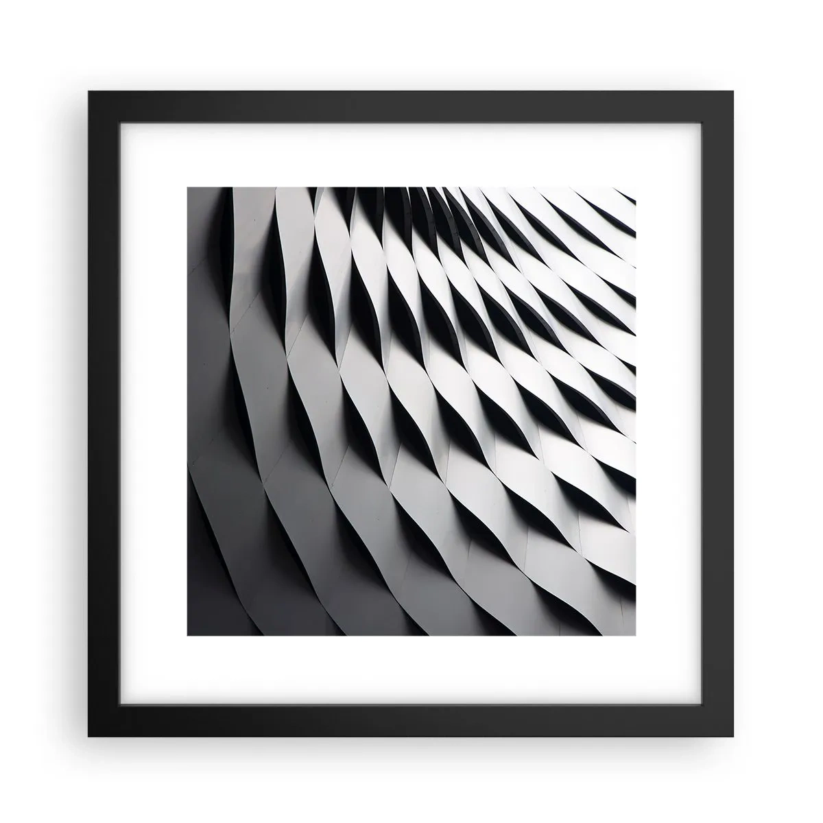 Plagát v čiernom ráme - Na hladine vĺn - 30x30 cm