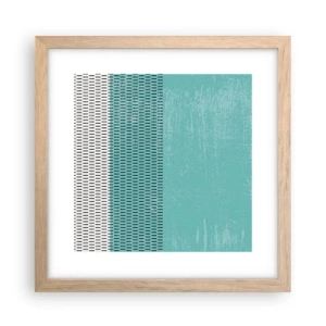 Plagát v ráme zo svetlého duba - Vyvážená kompozícia - 30x30 cm