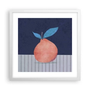 Plagát v bielom ráme - Konvexita a rovina - 40x40 cm