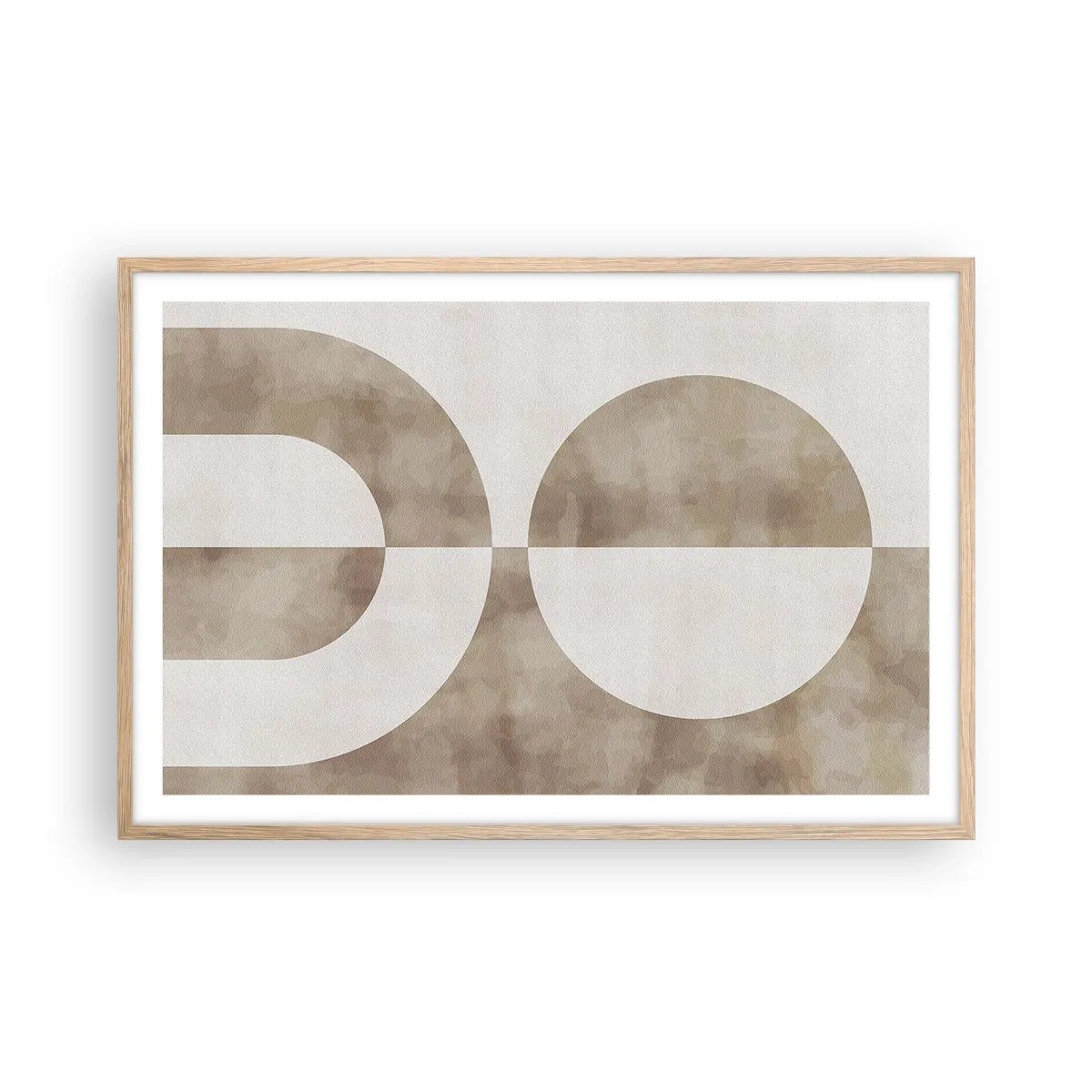 Plagát v ráme zo svetlého duba - Podobnosti a rozdiely - 91x61 cm