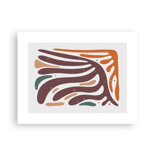 Plagát - Organická a radiálna kompozícia - 40x30 cm