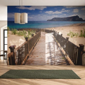 Fototapeta Premium Sand - Vezmi ma na šťastné ostrovy - Krajina, Pláž, Madeira - 150x105 cm