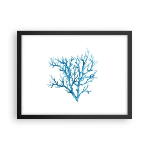 Plagát v čiernom ráme - Morský filigrán - 40x30 cm