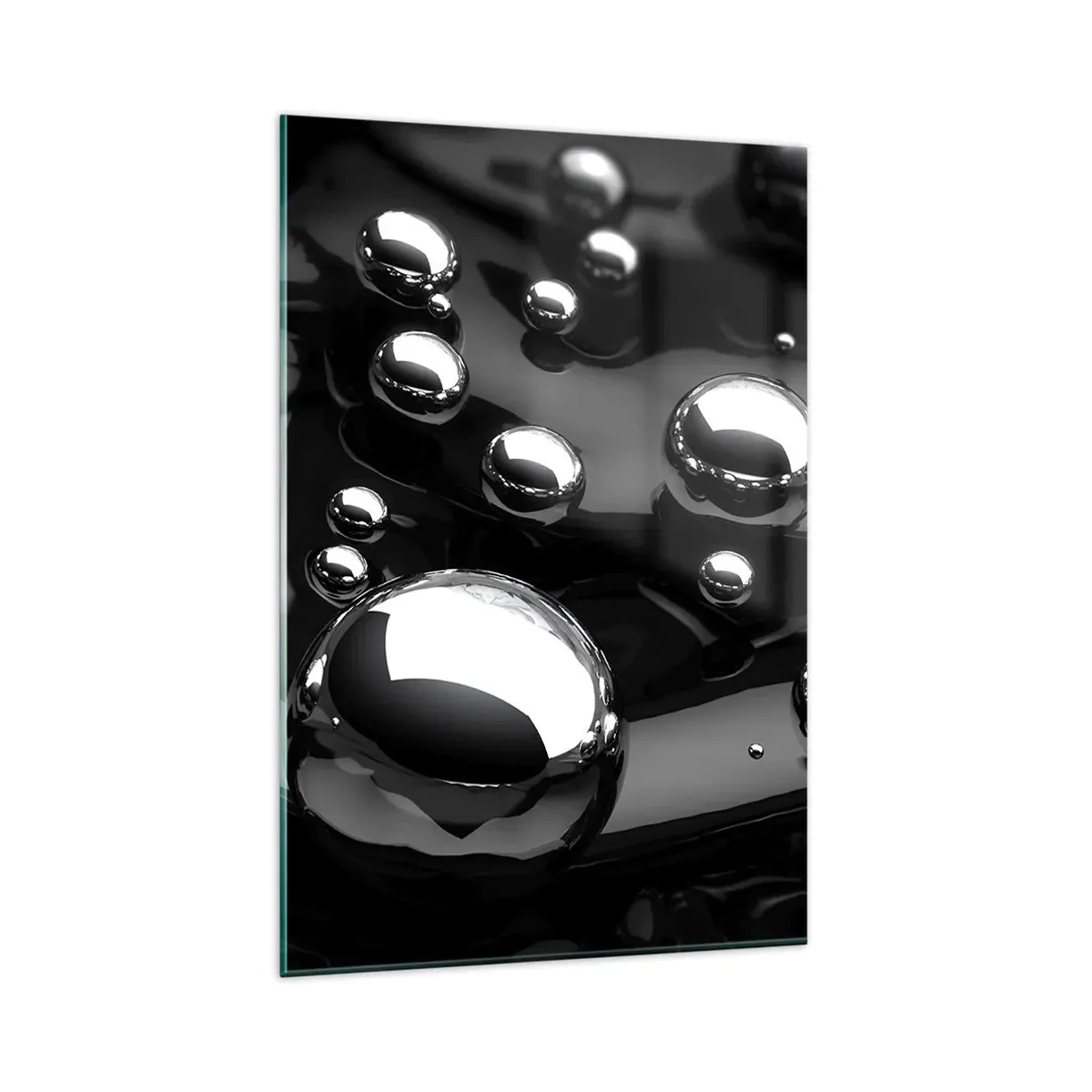 Obraz na skle - Z čiernej tône - 80x120 cm