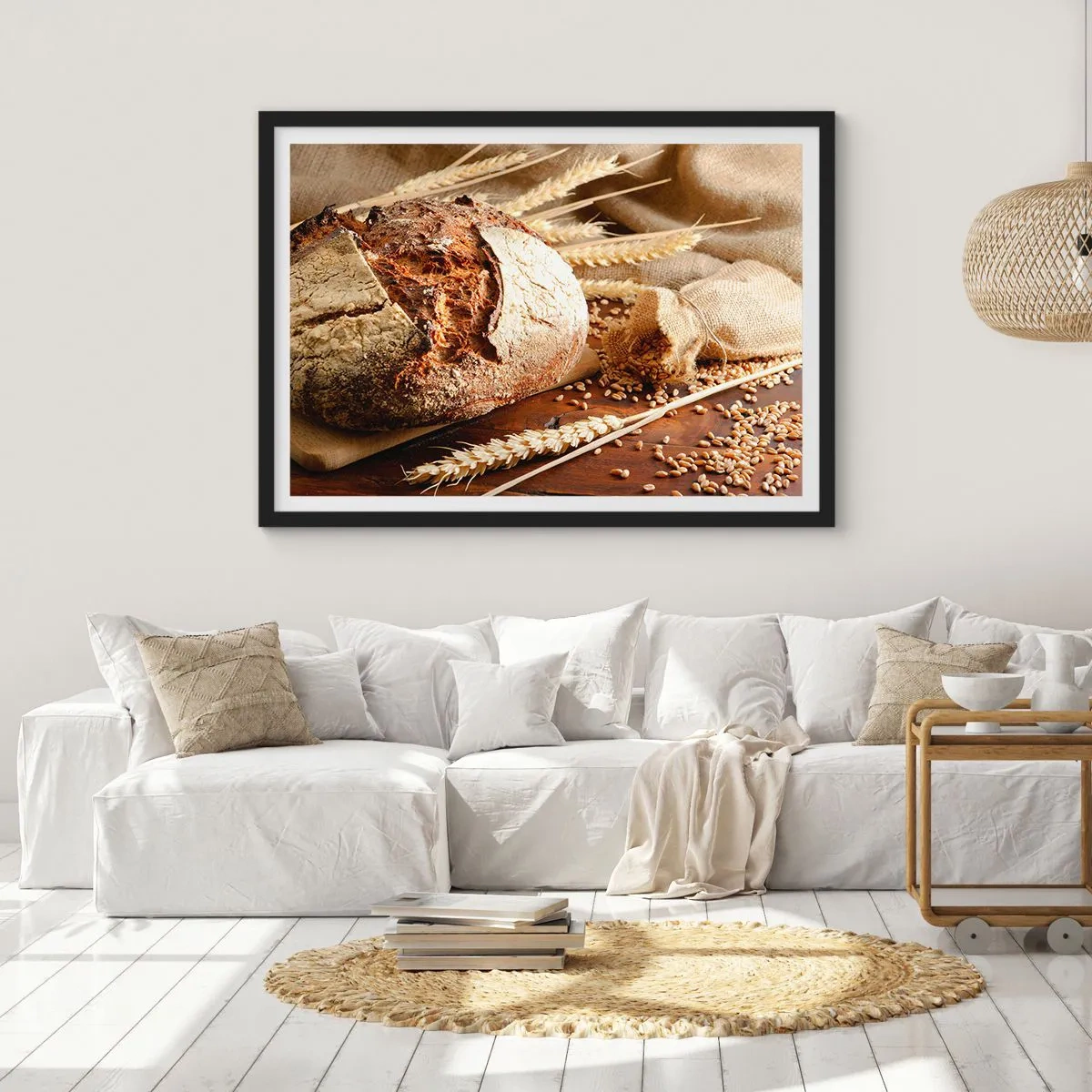Plagát v čiernom ráme - Chutný, voňavý, chrumkavý - 100x70 cm