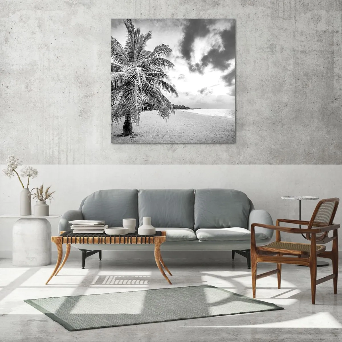 Obraz na skle - Keď túžiš po samote…. - 60x60 cm