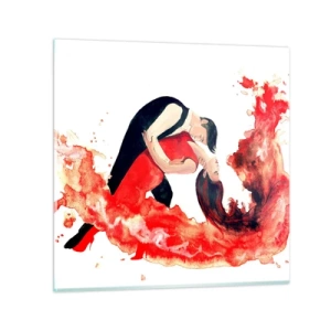 Obraz na skle - Tango - zmyselná vlna - 70x70 cm
