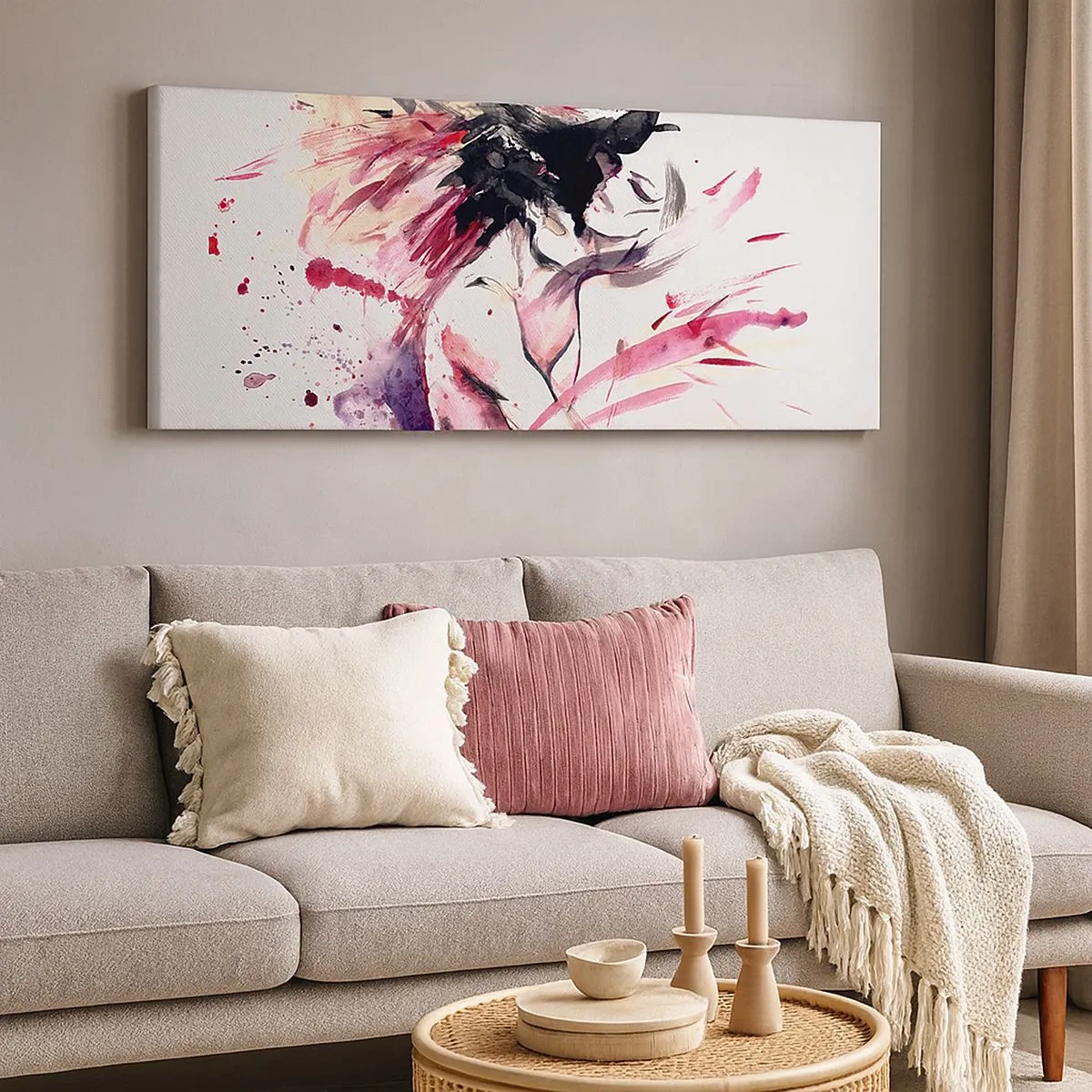 Obraz na plátne - Milostné naplnenie - 100x40 cm