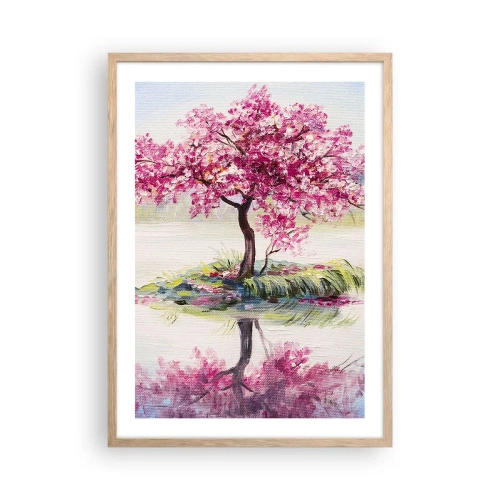 Plagát v ráme zo svetlého duba - Sviatok jari - 50x70 cm