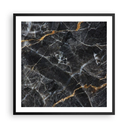 Plagát v čiernom ráme - Vnútorný život kameňa - 60x60 cm