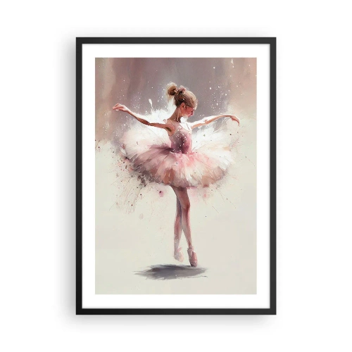 Plagát v čiernom ráme - Baletka v umeleckom hnutí - 50x70cm - Ako mladý vták - Moderná nástenná dekorácia do obývacej izby a spálne ARTTOR